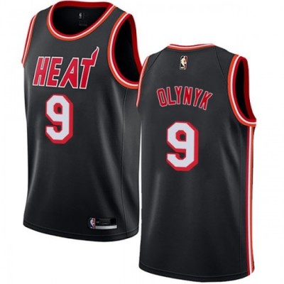 Nike Miami Heat #9 Kelly Olynyk Black Youth NBA Swingman Hardwood Classics Jersey